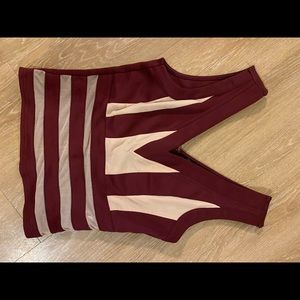 Alt B Striped Crop top